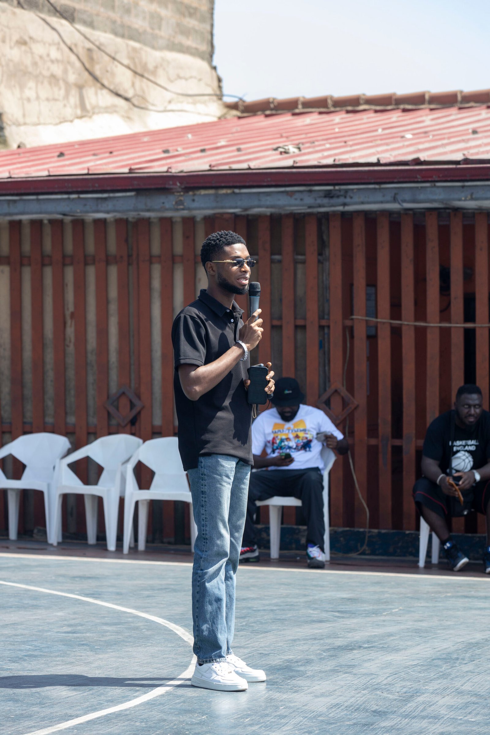 Young GYMM Health advocate speaking at an event